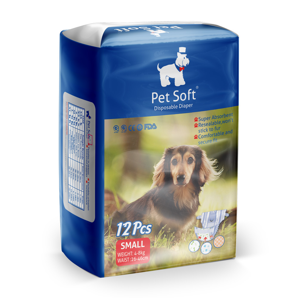 Pet soft disposable diapers S