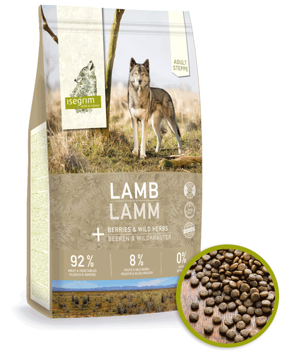 isegrim dry food adult steppe lamb (1)